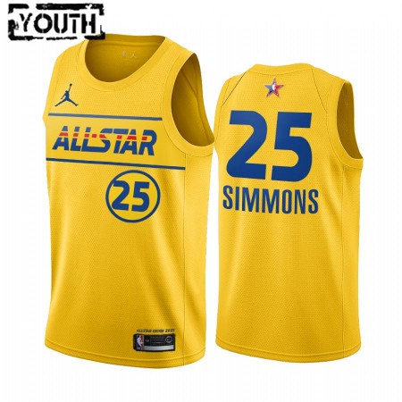 Maillot Basket Philadelphia 76ers Ben Simmons 25 2021 All-Star Jordan Brand Bleu Swingman - Enfant